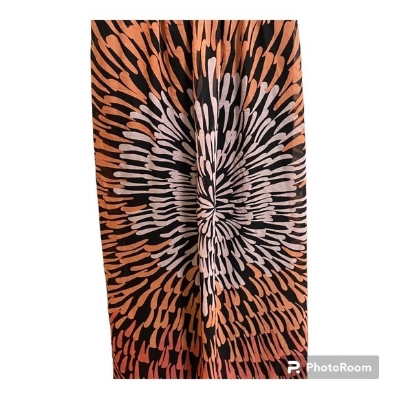 Signature by Robbie Bee Maxi Dress Size 4P Black/Multi Color - Picture 4 of 5